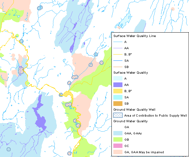 Example of Water Quality Classifications map
